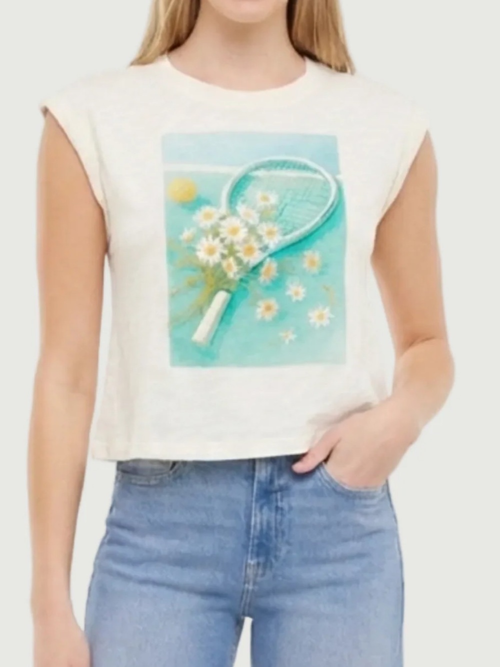 Wildfox Clubhouse Days Nova Tee | Eggnog. NWT large